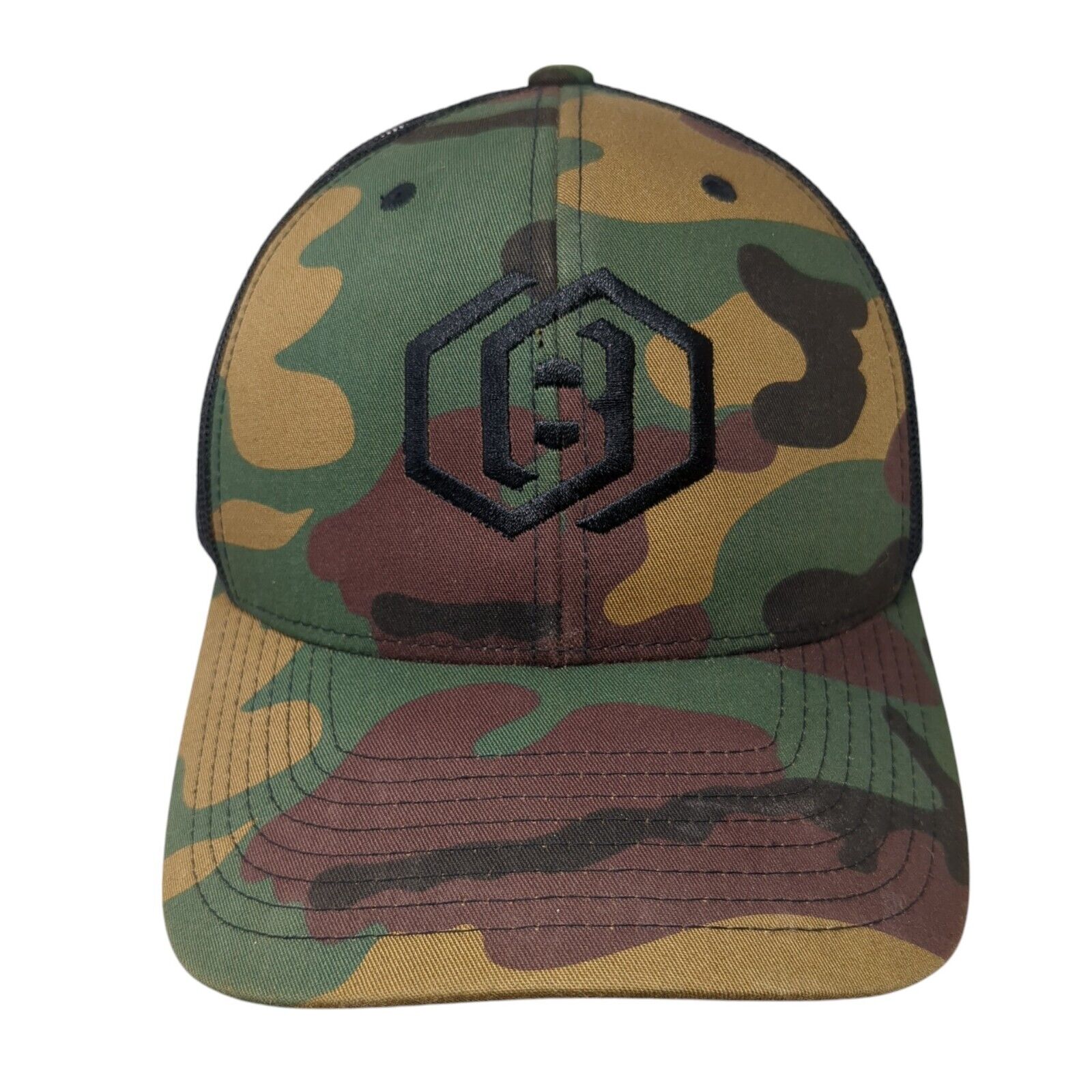 The Classics Yupoong Snapback Trucker Hat Camouflage Os Adjustable Mesh Back